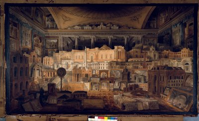 Openbare en Privégebouwen Uitgevoerd door Sir John Soane tussen 1780 en 1815, 1818 door Joseph Michael Gandy